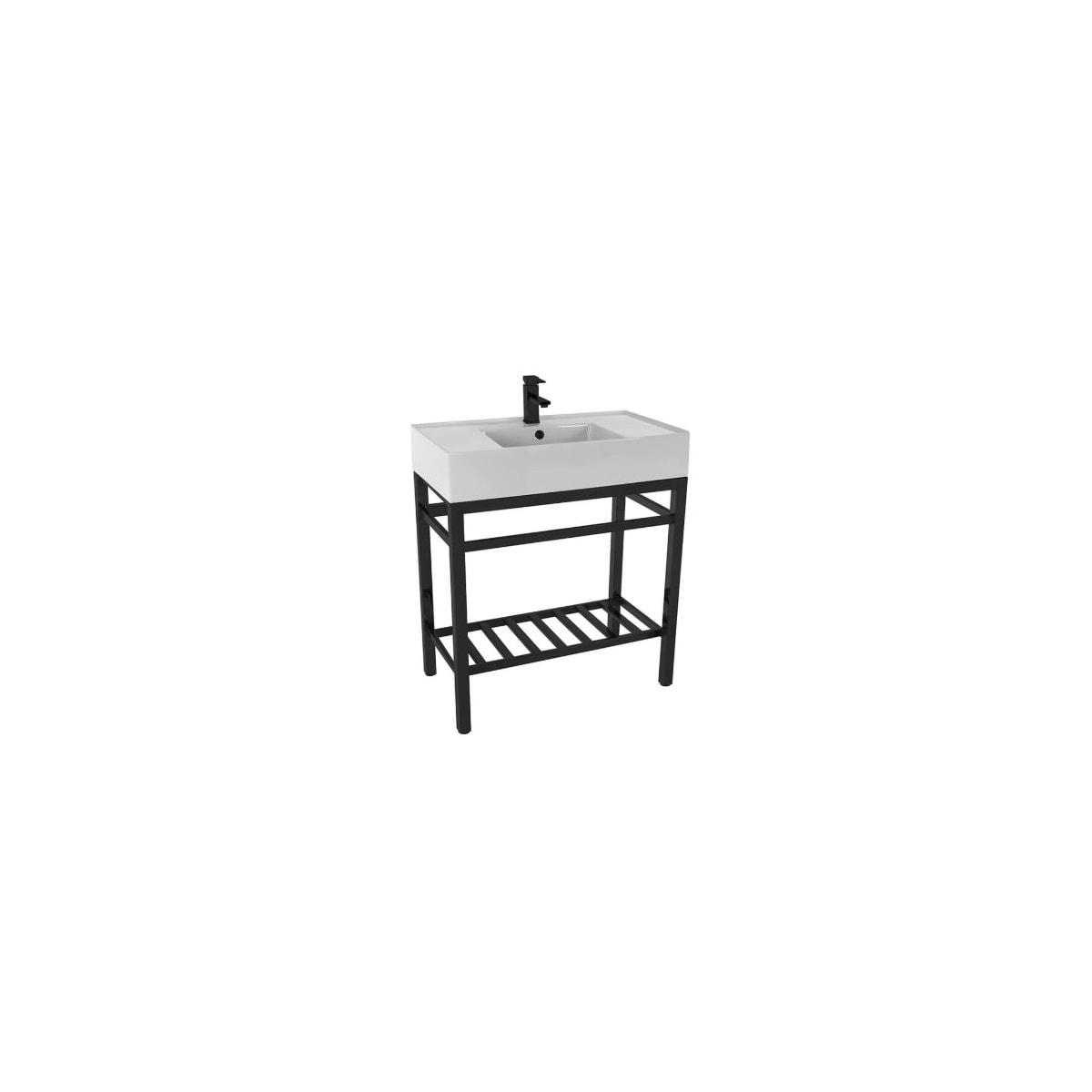 Nameeks Scarabeo 5123-CON2-BLK Teorema 2 Modern Ceramic